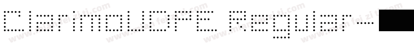 ClarimoUDPE Regular字体转换
